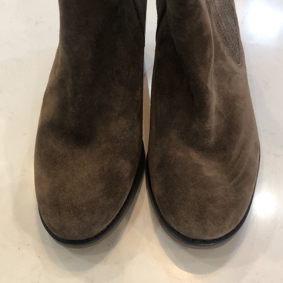 Practically NWOB Mephisto Graziela Brown Suede GENUINE LEATHER Ankle Boots Sz 8 - Picture 2 of 8